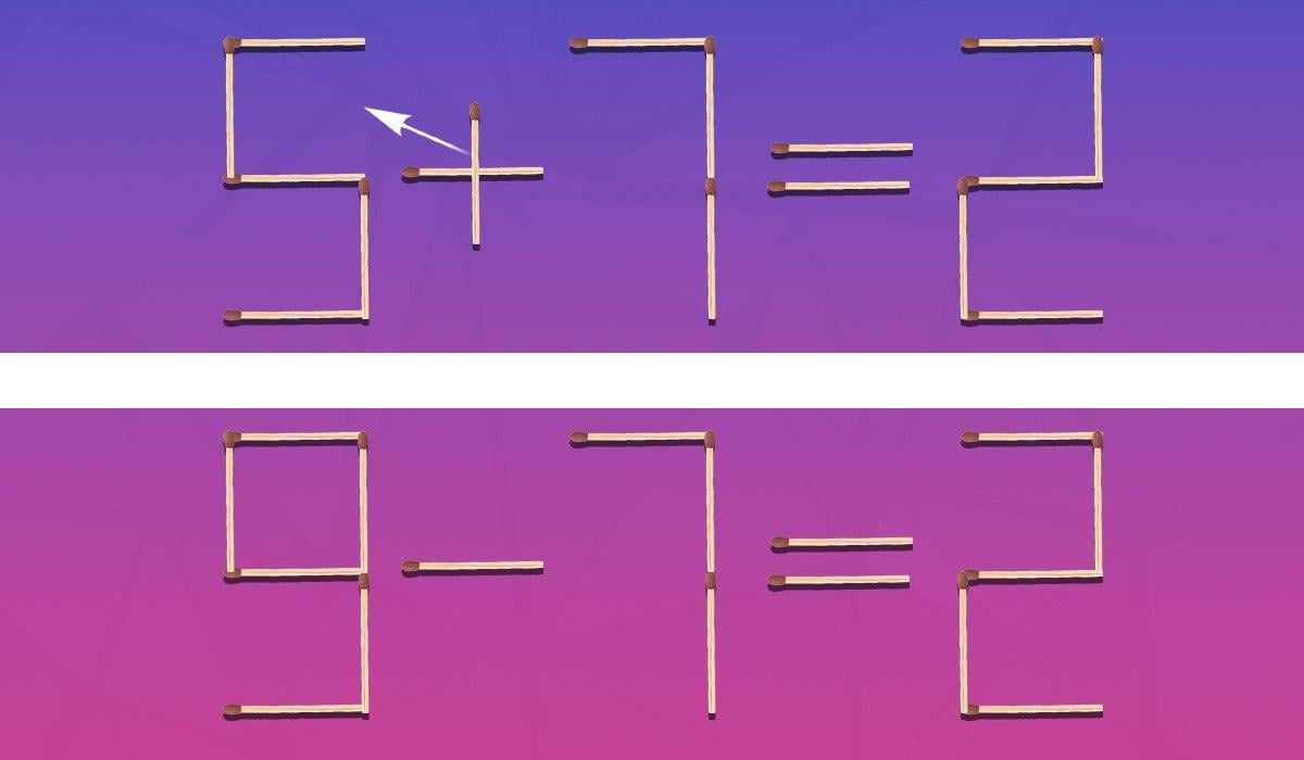 Je moet één overeenkomst herschikken en de gelijkheid wordt correct: een intelligentietest