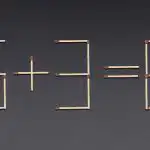 Een heel moeilijke puzzel: je hoeft maar één luciferhoutje te